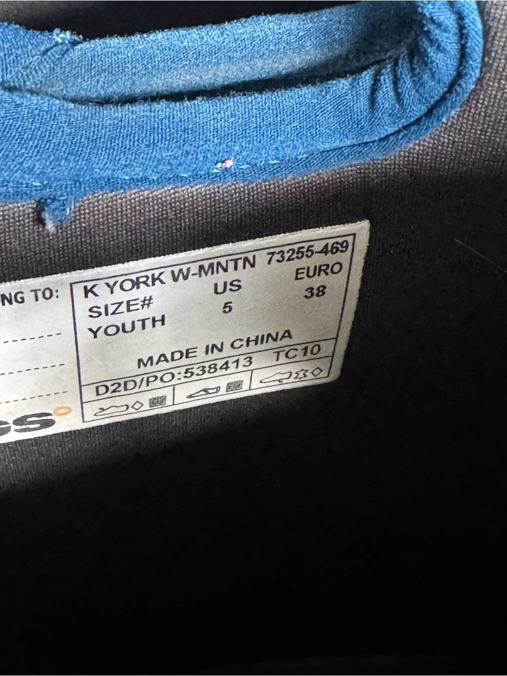 BOGS York Waterproof Insulated Winter Snow Boots Blue Mountain Print Kids Size 5